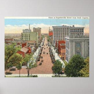 Fayetteville St., Raleigh, NC Vintage print