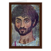 Fayum Mummy Portrait From By Römisch-Ägyptischer Card
