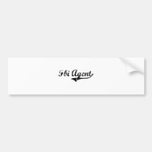 Fbi Agent Professional Job Bumper Sticker