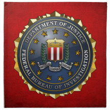 FBI Emblem Cloth Napkin