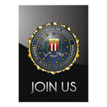 FBI Emblem Invitations
