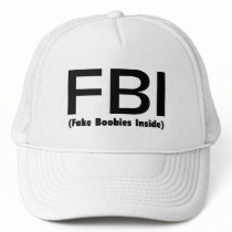FBI Fake Boobies Inside Mesh Hats