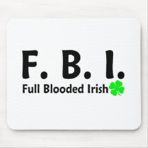 FBI Full Blooded Irish 2 Mousepad