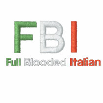 FBI Full Blooded Italian Black Shirt embroidered shirts by malibuitalian FBI Full Blooded Italian Black Shirt embroidered shirts