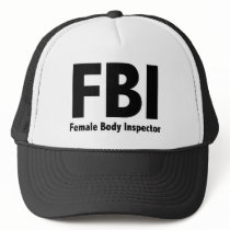 FBI Mr Funny Rude College Humor hats