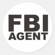 FBI Products & Designs! Round Sticker