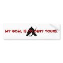 FCHFC Deny Goal Bumper Sticker bumper stickers
