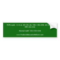 FCPS math bumper stickers by Atlas06 FCPS math bumper stickers