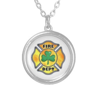 FD Shamrock White Personalized Necklace