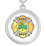 FD Shamrock White Personalized Necklace