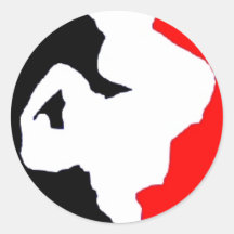 FDB BBoy Round Stickers
