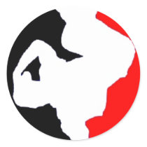 FDB BBoy Round Stickers