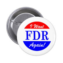 FDR - America's Greatest President Tribute Pinback Button