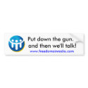 FDR Bumper Sticker bumper stickers by Freedomain_Admin FDR Bumper Sticker bumper stickers
