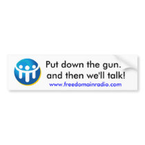 FDR Bumper Sticker bumper stickers by Freedomain_Admin FDR Bumper Sticker bumper stickers