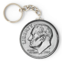 FDR Dime Coin key chain.