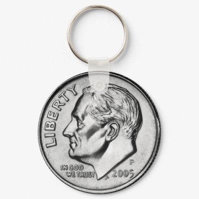 FDR Dime Coin key chain. by maximus7