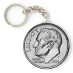 FDR Dime Coin key chain. keychains