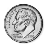 FDR Dime Coin magnet.