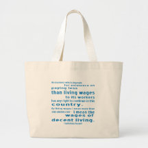 FDR on Wages Tote Bags