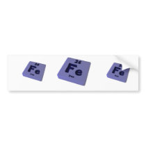 Fe Iron Bumper Sticker