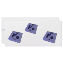Fe Iron Personalized Rack Card