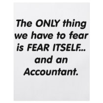 Fear Accountant Full Color Flyer