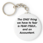 Fear Accountant Key Chain