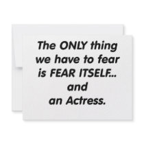 fear actress personalized announcements