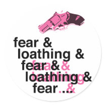 Fear and Loathing Round Sticker
