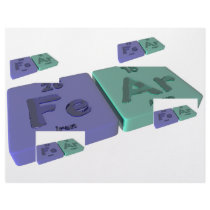 Fear as Fe Iron and Ar Argon Letterhead Template