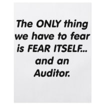 fear auditor flyer design
