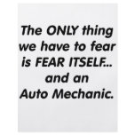 fear auto mechanic flyers