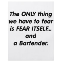 Fear Bartender Flyer