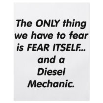 Fear diesel mechanic flyers