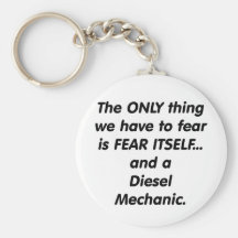 Fear diesel mechanic key chain