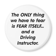 fear driving instructor magnet