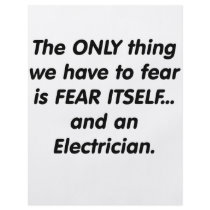 Fear electrician flyers