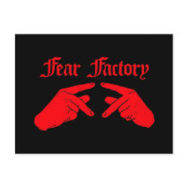 Fear Factory Hand Signs Postcard by fearfactory Fear Factory Hand Signs Postcard