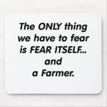 fear farmer mouse pad