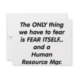 fear human resource manager invitations