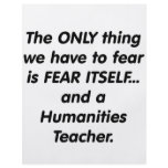 Fear Humanities Teacher Flyer Design