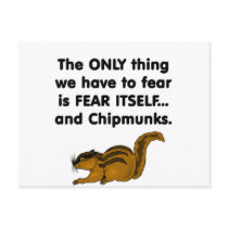 Fear Itself Chipmunks Postcard