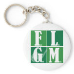 Fear Less Golf More Keychains