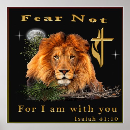fear-not-for-i-am-with-thee-poster-zazzle