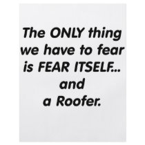 fear roofer flyers