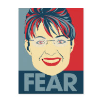 Fear Sarah Palin Post Cards
