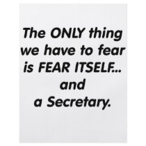 Fear Secretary Custom Flyer