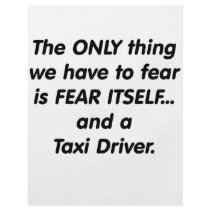 Fear Taxi Driver flyers