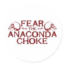 Fear the Anaconda Choke Stickers